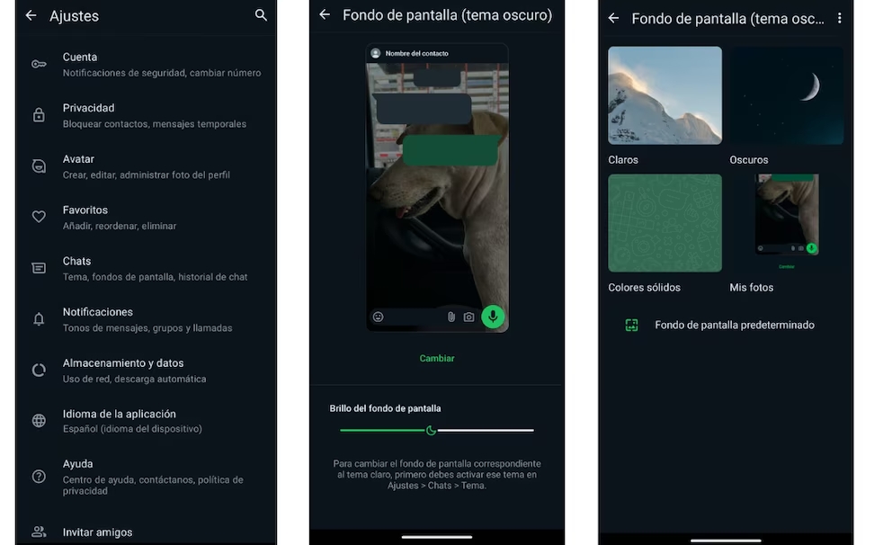 WhatsApp en Modo Corazón Azul
