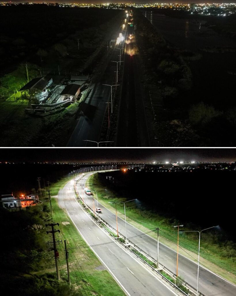 iluminación LED en Circunvalación Santa Fe